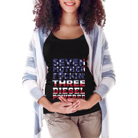 Seven Mother Fuckin' Three Diesel Powered Maternity Scoop Neck T-shirt | Artistshot