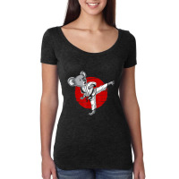 Koala Bear Karate Ninja Jiujitsu Taekwondo Women's Triblend Scoop T-shirt | Artistshot