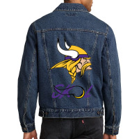 Skol Nordic Vikings Warrior Helmet Horn Men Denim Jacket | Artistshot