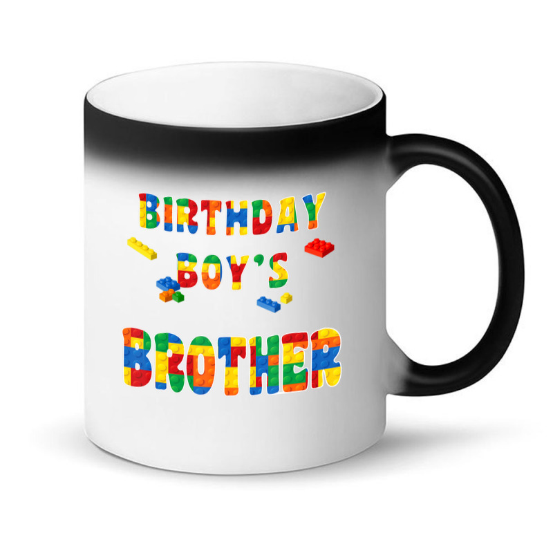 Building Block Brother Of The Birthday Boy Colorful Magic Mug | Artistshot