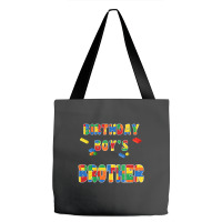 Building Block Brother Of The Birthday Boy Colorful Tote Bags | Artistshot