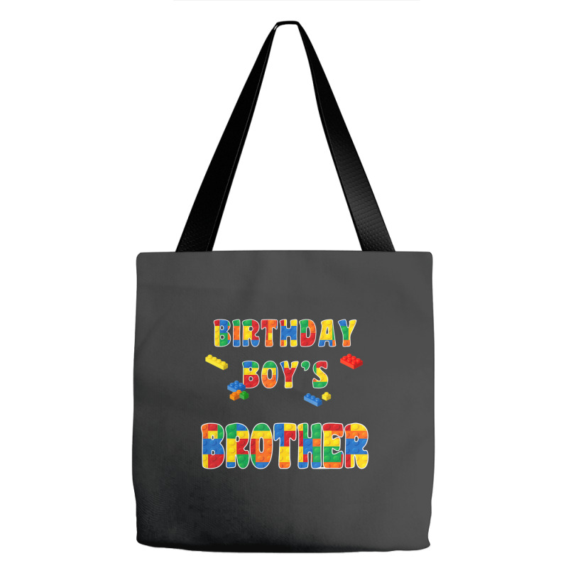 Building Block Brother Of The Birthday Boy Colorful Tote Bags | Artistshot