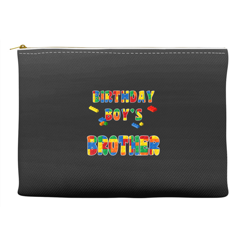 Building Block Brother Of The Birthday Boy Colorful Accessory Pouches | Artistshot