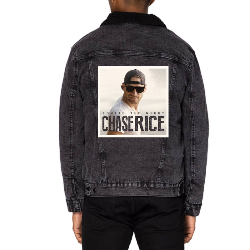 Chase Rice Ignite The Night Unisex Sherpa-Lined Denim Jacket by AllenSCrowley | Artistshot