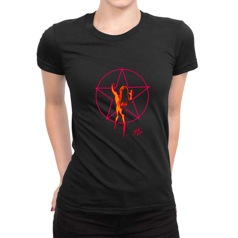 Star Woman Handle 1 Ladies Fitted T-Shirt by MargaretWest | Artistshot