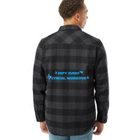 Defy Every Cynical Narrative Flannel Shirt | Artistshot