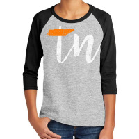 Tennessee State Flag Orange And White Home Shirt Distressed Pullover H Youth 3/4 Sleeve | Artistshot