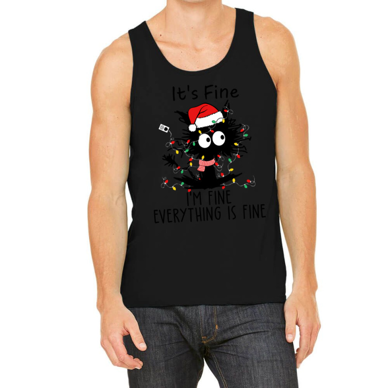 Funny Christmas Cat-mwn8q Tank Top by Babcock Bostick | Artistshot