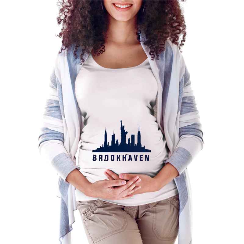 Brookhaven Long Island New York Maternity Scoop Neck T-shirt by LUCYICHARDS | Artistshot