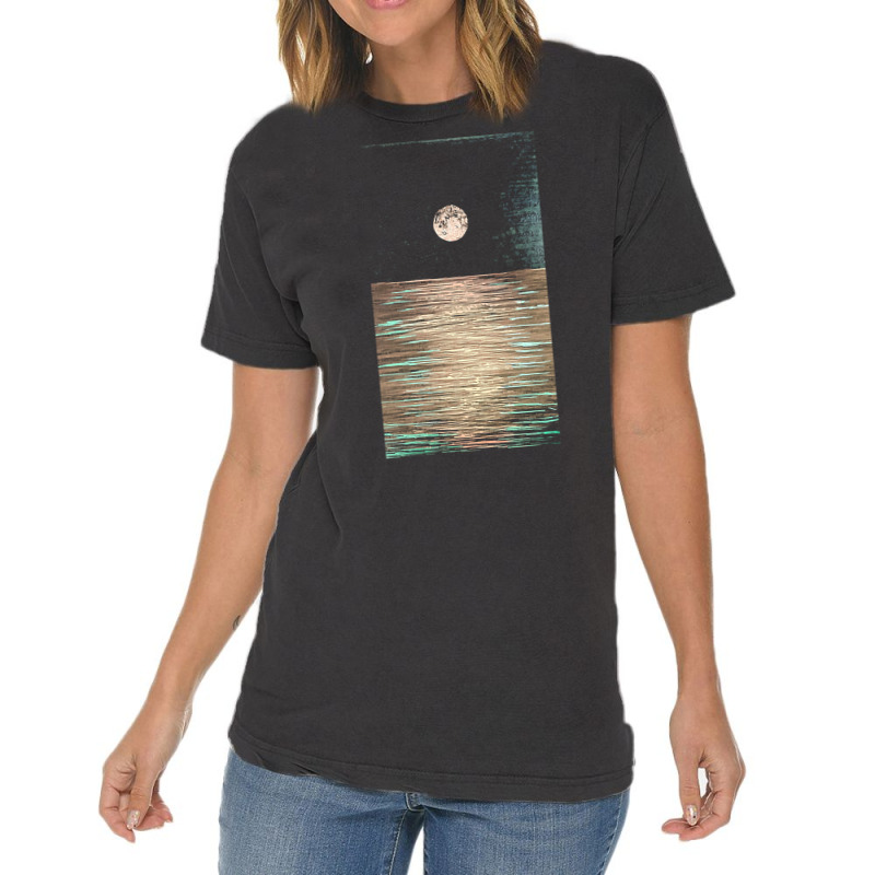 Ocean T  Shirt Moonlit Sea T  Shirt Vintage T-Shirt by christiansenmarlene | Artistshot