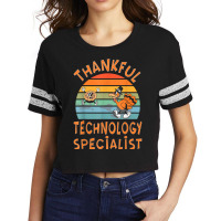 Technology Specialist Job Funny Thanksgiving T Shirt Scorecard Crop Tee | Artistshot