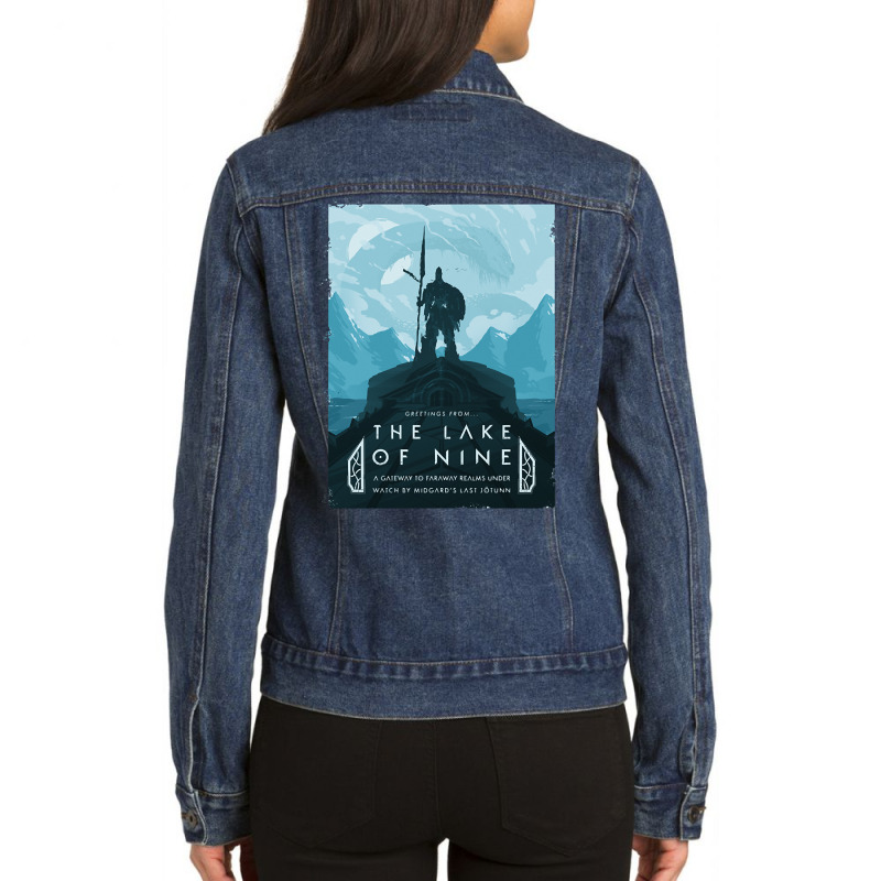 Visit Midgard Ladies Denim Jacket by Mary Hatton | Artistshot