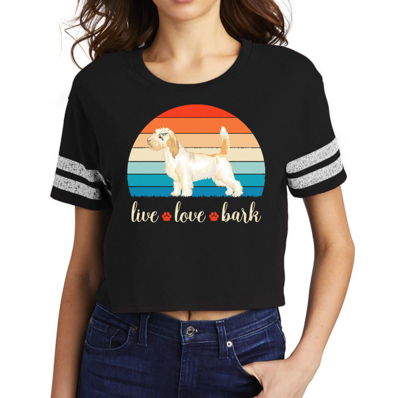 Petit Basset Griffon Vendeen T  Shirt Live Love Bark Petit Basset Grif Scorecard Crop Tee by christiansenmarlene | Artistshot