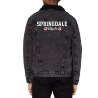 Springdale Utah Unisex Sherpa-lined Denim Jacket | Artistshot