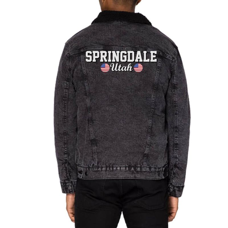 Springdale Utah Unisex Sherpa-lined Denim Jacket | Artistshot