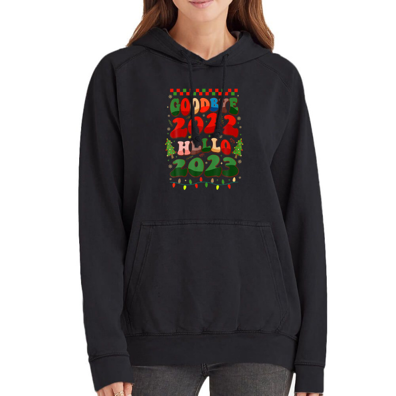 Goodbye 2022 Hello 2023 Happy New Year Christmas Xmas Groovy Vintage Hoodie | Artistshot