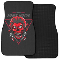 Skeleton Make Some Noise Front Car Mat | Artistshot