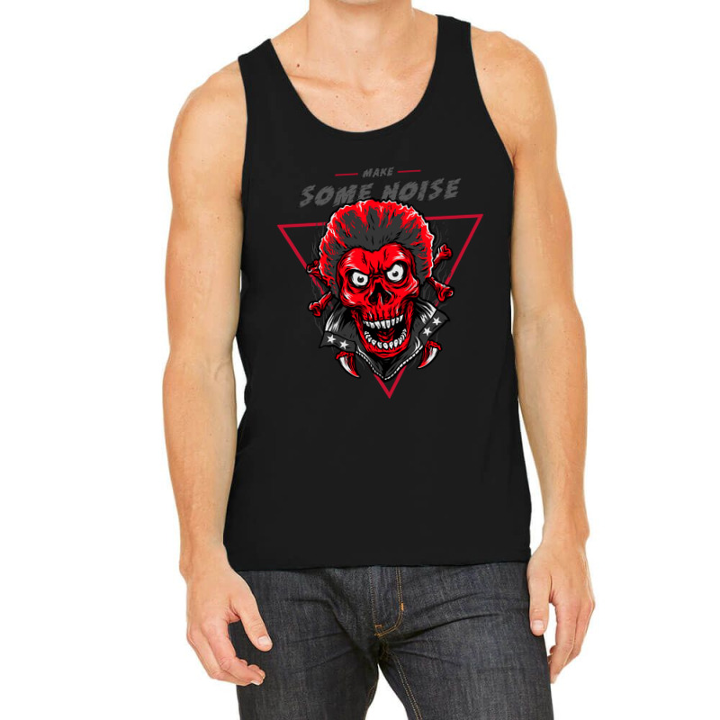 Skeleton Make Some Noise Tank Top | Artistshot