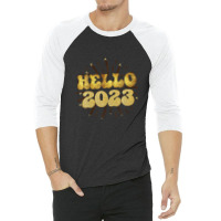 Goodbye 2022 Hello 2023 Happy New Year Funny Christmas Xmas 3/4 Sleeve Shirt | Artistshot