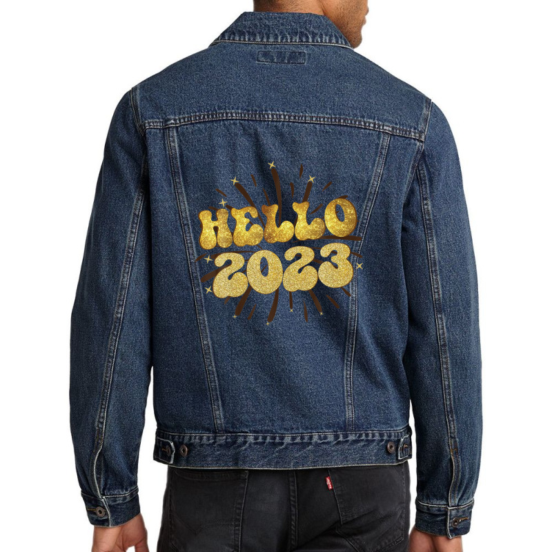 Goodbye 2022 Hello 2023 Happy New Year Funny Christmas Xmas Men Denim Jacket | Artistshot