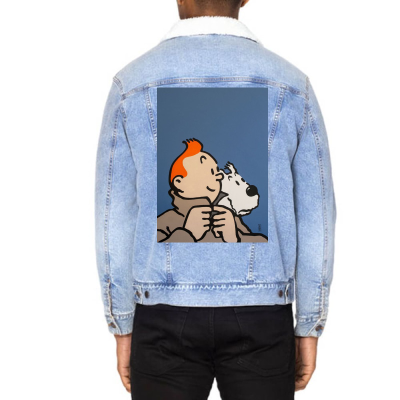 Tin Tin Unisex Sherpa-lined Denim Jacket | Artistshot