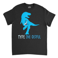 Type 1 Diabetes Awareness Ribbon T1d T Rex Dinosaur Boys T Shirt Classic T-shirt | Artistshot