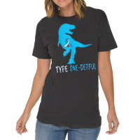 Type 1 Diabetes Awareness Ribbon T1d T Rex Dinosaur Boys T Shirt Vintage T-shirt | Artistshot