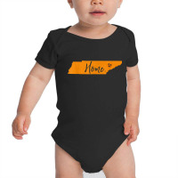 Home Tennessee State Orange Vol Vintage Flag Football Shirt Baby Bodysuit | Artistshot