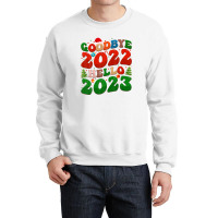 Goodbye 2022 Hello 2023 Retro Groovy Christmas New Year 2023 Crewneck Sweatshirt | Artistshot