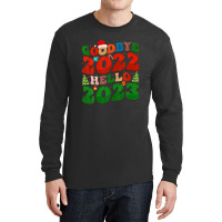 Goodbye 2022 Hello 2023 Retro Groovy Christmas New Year 2023 Long Sleeve Shirts | Artistshot