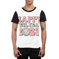 Happy New Year 2023 Groovy Disco Family Christmas Pajamas Graphic T-shirt | Artistshot