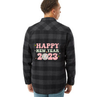 Happy New Year 2023 Groovy Disco Family Christmas Pajamas Flannel Shirt | Artistshot