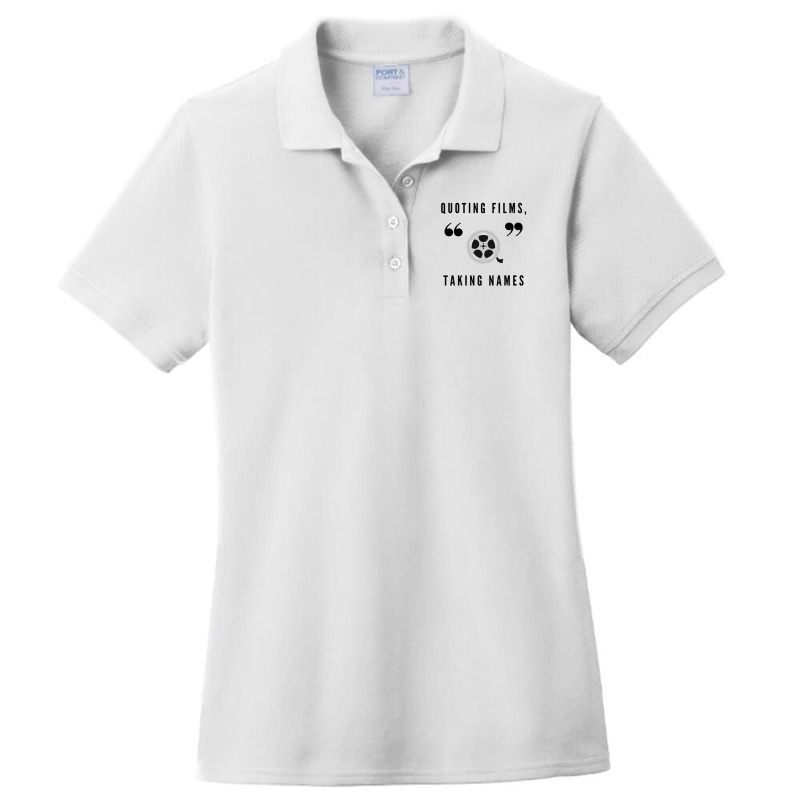 Quoting Films Ladies Polo Shirt by EricArthurMalgren | Artistshot