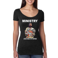 Jesus Built My Hotrod Women's Triblend Scoop T-shirt | Artistshot