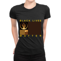 Black Lives Matter - Golden Ratio Flag Ladies Fitted T-shirt | Artistshot