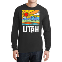 Utah Artistic Nature & Mountains Vintage Graphic Long Sleeve Shirts | Artistshot