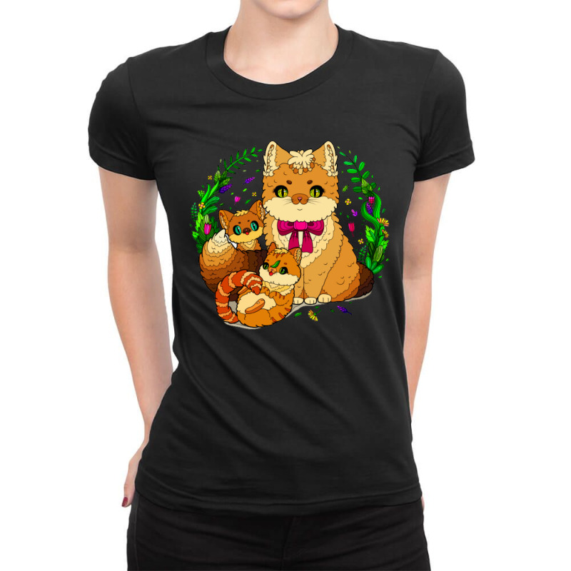 Kitty Ladies Fitted T-Shirt by Polysh28 | Artistshot