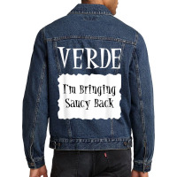 Verde - Hot Packet Halloween Taco Costume Men Denim Jacket | Artistshot