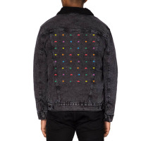 Gamer Aliens Retro 8-bit Unisex Sherpa-lined Denim Jacket | Artistshot