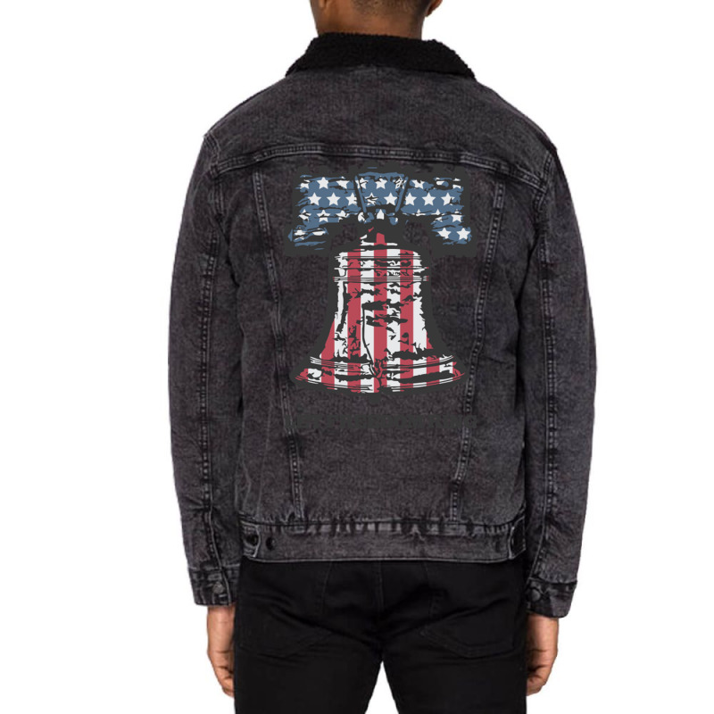 Let Freedom Ring Liberty Bell Unisex Sherpa-lined Denim Jacket | Artistshot