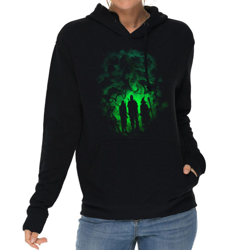 Gamer Fantasy Concept - Warrior, Archer And Wizard Lightweight Hoodie | Artistshot