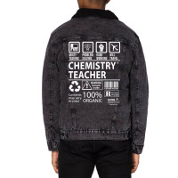 Chemistry Teacher T Shirt - Multitasking Certified Job Gift Item Tee Unisex Sherpa-lined Denim Jacket | Artistshot