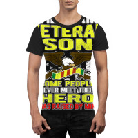 Proud Vietnam Veteran Son Military Veteran's Child Graphic T-shirt | Artistshot