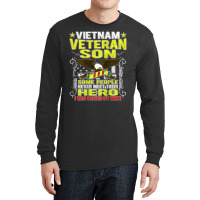 Proud Vietnam Veteran Son Military Veteran's Child Long Sleeve Shirts | Artistshot