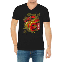 Japanese.dragon Anime Japan Dragons Of Tokyo.tattoo.premium V-neck Tee | Artistshot