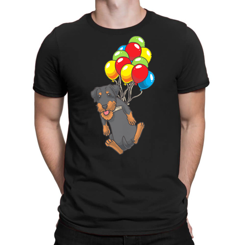 Gift Idea T  Shirt Jagdterrier Dog With Ballons T  Shirt T-shirt | Artistshot