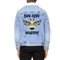 Bee Hive Yourself - Funny Bee - Beekeepers Unisex Sherpa-lined Denim Jacket | Artistshot