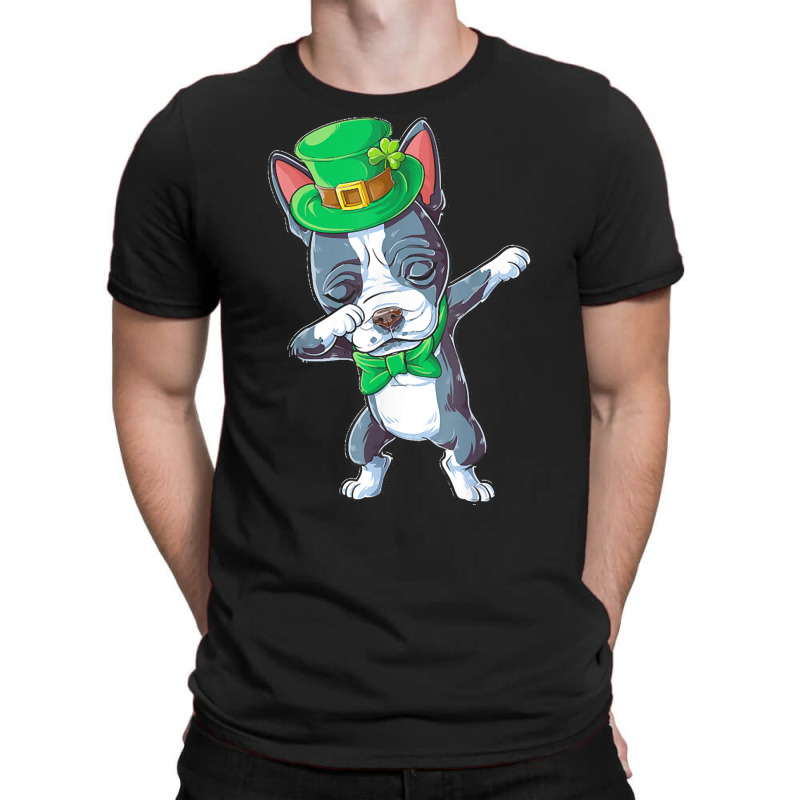 Boston Terrier T  Shirt St Patricks Day   Dabbing Boston Terrier Dab D T-shirt | Artistshot