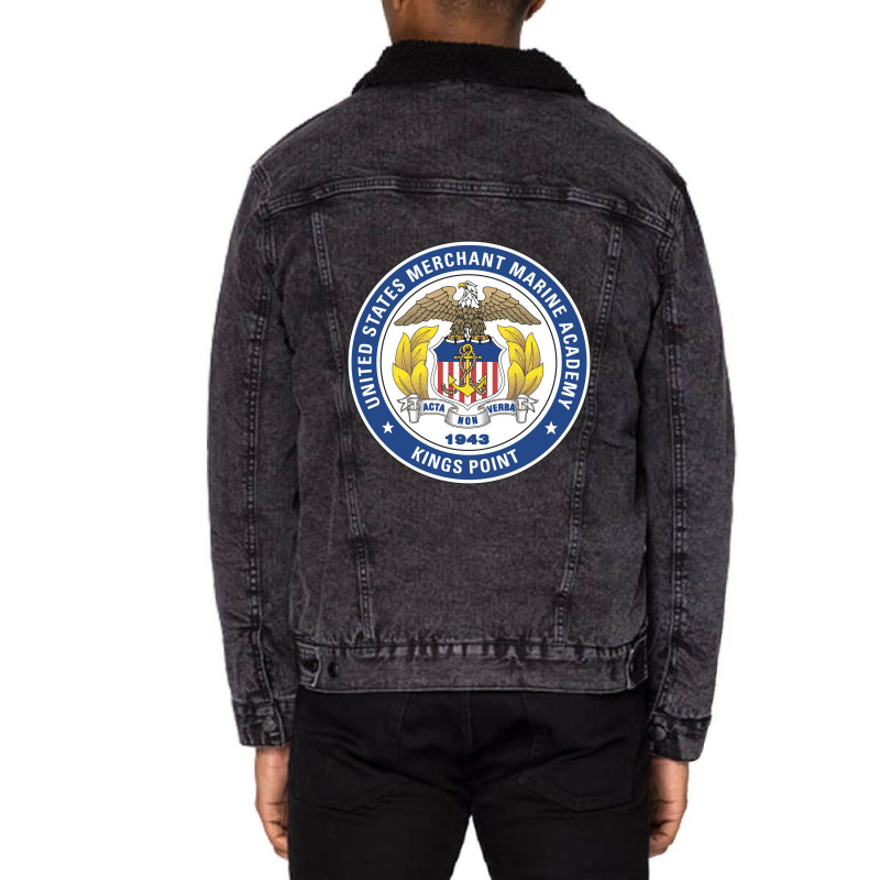 United States Merchant Marine Academy Unisex Sherpa-lined Denim Jacket | Artistshot