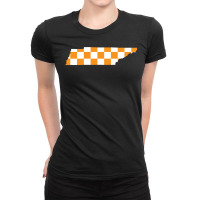 Orange Tennessee Pattern Ladies Fitted T-shirt | Artistshot